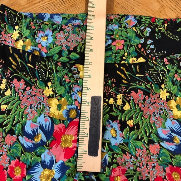 Soft Surroundings In Bloom Floral Slim Ankle Pants Sz M Pull On Stretch Casual - Picture 12 of 15